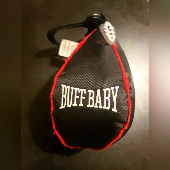 Buff Baby Black Speed Bag Crinkle Hanging Toy ByFred 8" - Picture 1 of 4